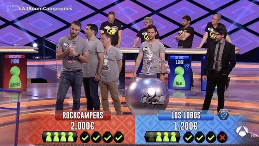 Los Rockcampers ganan a Los Lobos en &#039;Boom&#039;.