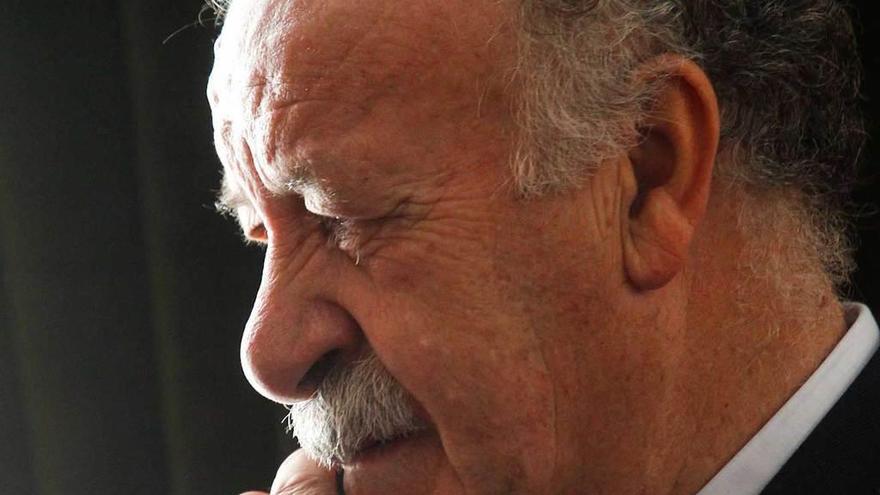 Vicente del Bosque, ayer, en el Reconquista.