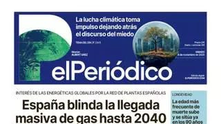 La portada de EL PERIÓDICO del 8 de noviembre de 2025