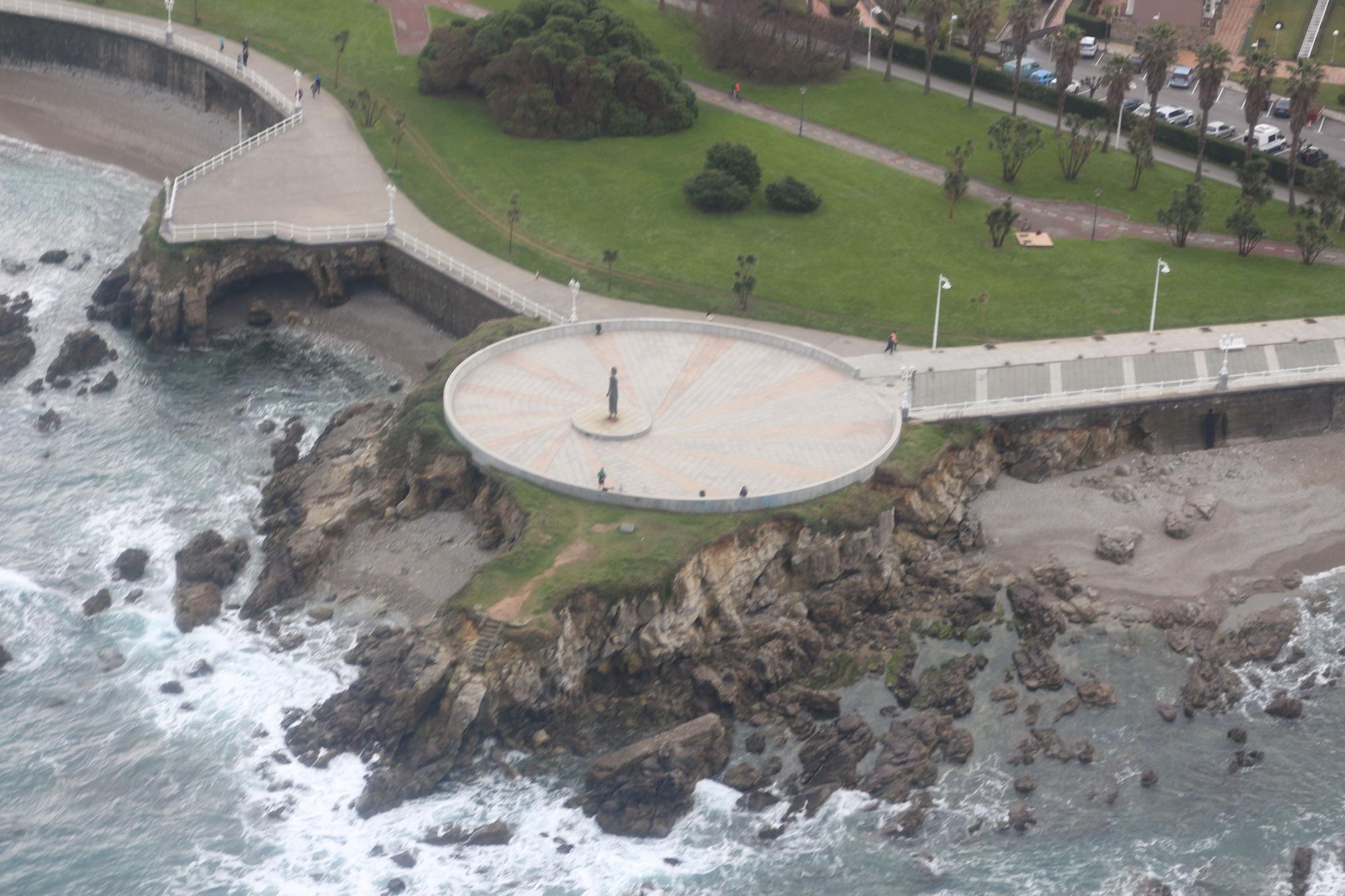 En imágenes: Así se ve Gijón desde el aire