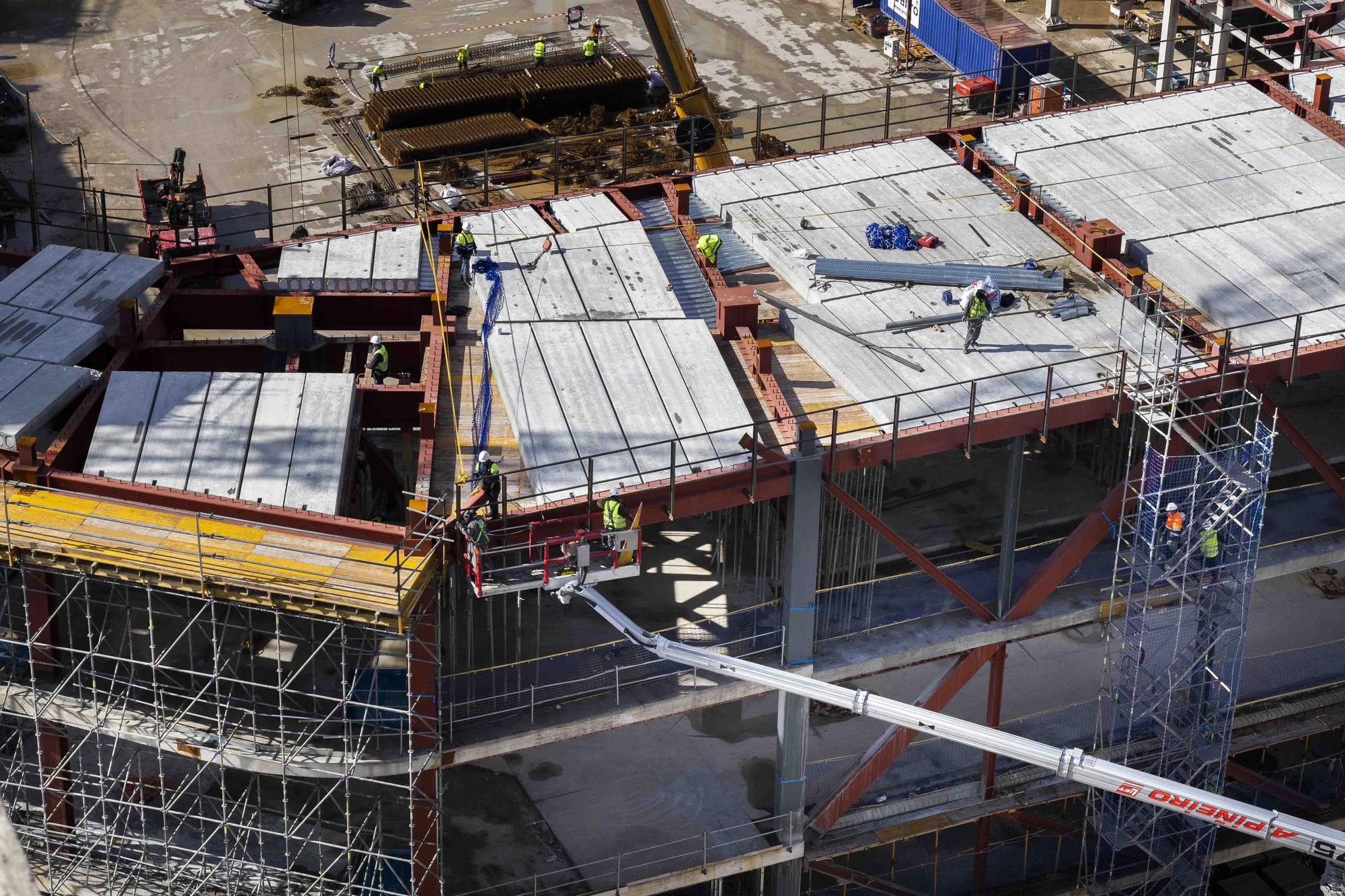 Así avanzan las obras del Roig Arena