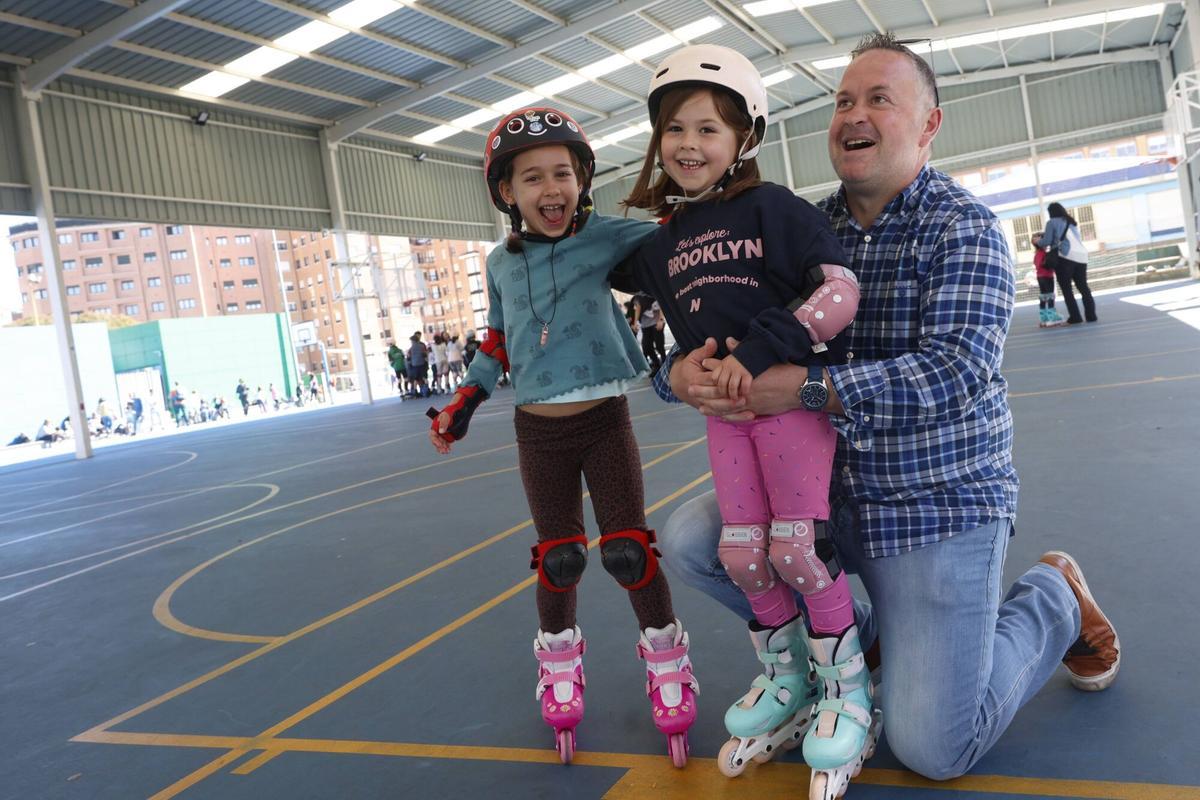 En imágenes: la última sesión de Patio Patín coordinada por el club Avilés Patina, en el colegio del Quirinal