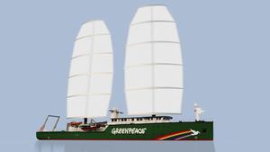 Diseño del velero sostenible de Freire Shipyard para Greenpeace.
