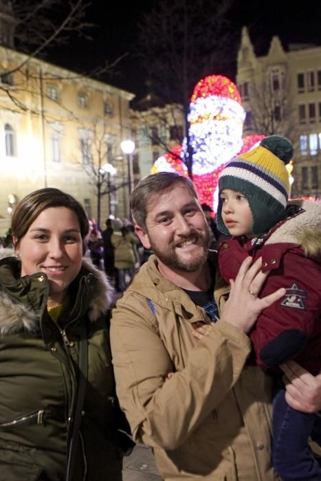 Encendido de luces navideñas en Gijón.