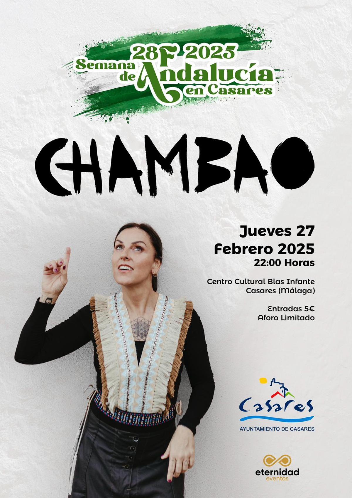 María de Chambao da un concierto en Casares por motivo del Día de Andalucía