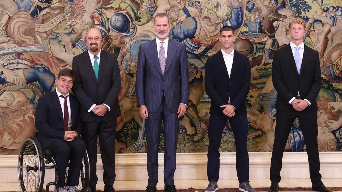 Martín de la Puente, durante la recepción en Zarzuela.