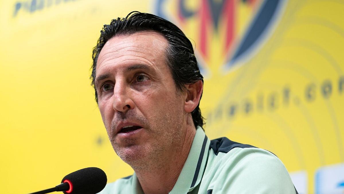 Unai Emery en rueda de prensa.