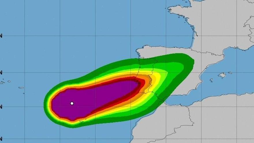 Trajectòria de l&#039;huracà Leslie