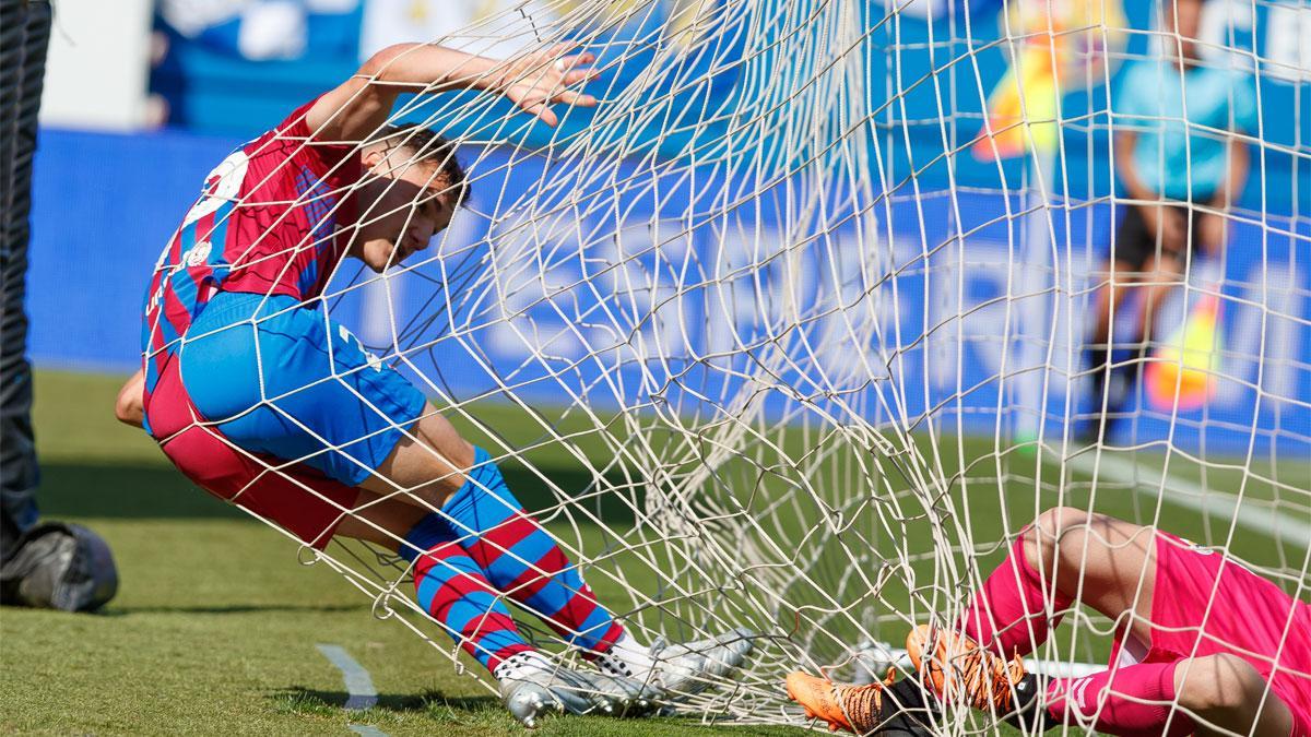 Ferran Jutglà se quedó sin marcar ante el Sabadell tras cinco partidos consecutivos viendo puerta