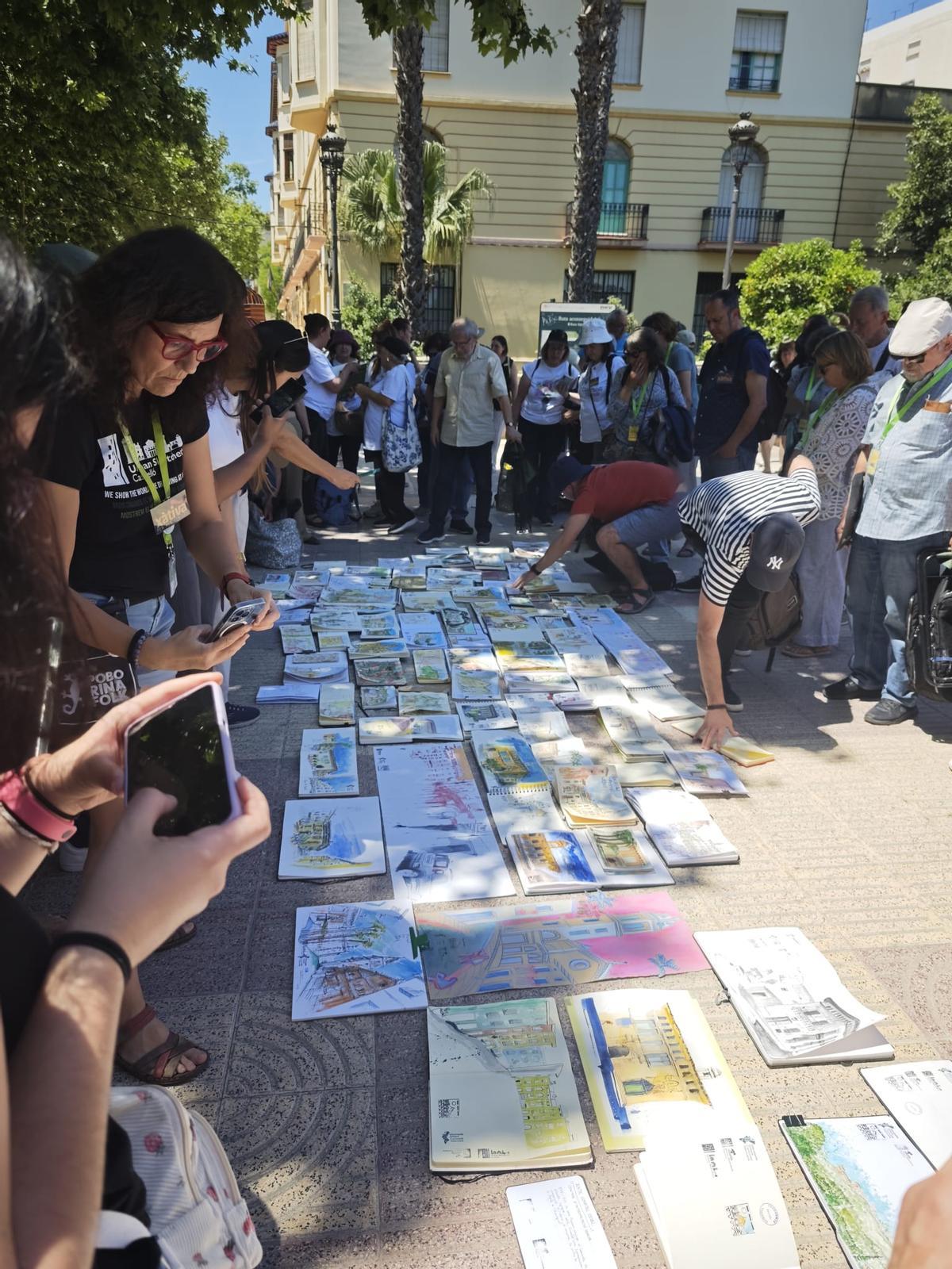 Exposición de los trabajos de la jornada.