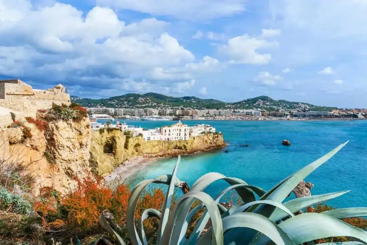 Plaza España viewpoint, in Dalt Vila.