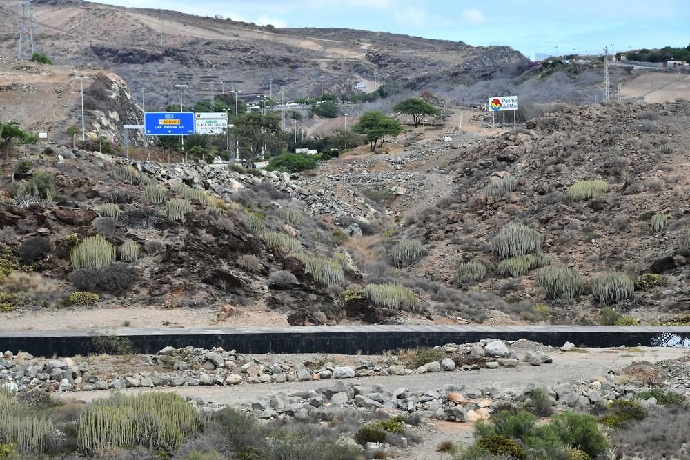 Barranco del Veril, en el que está proyectado construir el 'Siam Park'