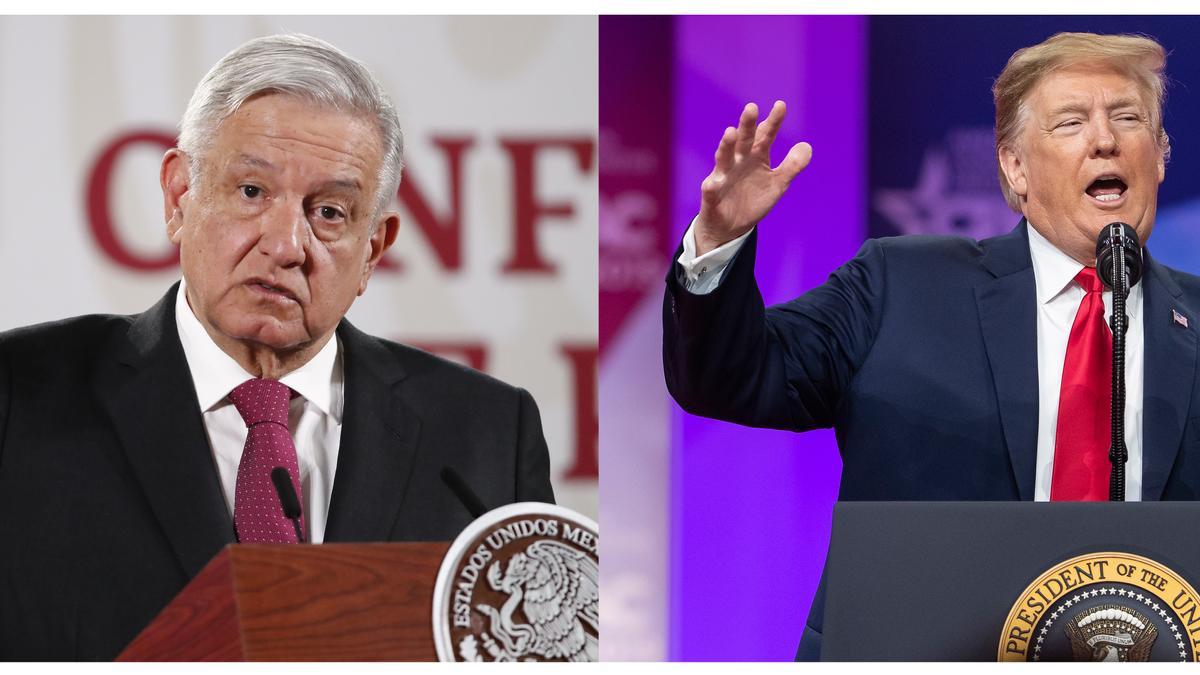 El expresidente Trump responde a López Obrador que &quot;no le daría ni 10 centavos&quot; para la migración