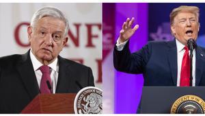 El expresidente Trump responde a López Obrador que no le daría ni 10 centavos para la migración