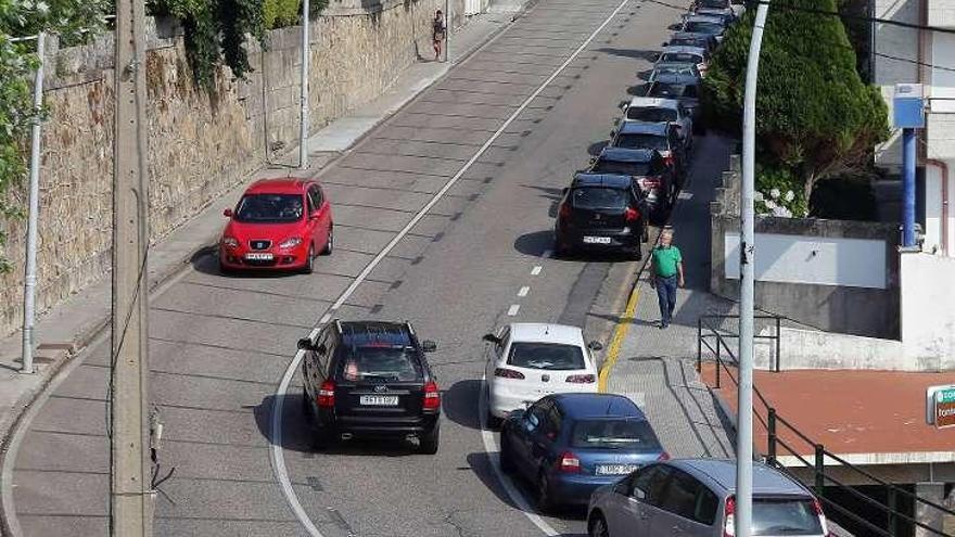 Vista de la rúa Mariñero, que será objeto de las obras. // M. G. Brea