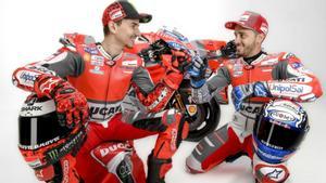 Lorenzo y Dovizioso, en sus tiempos compartiendo equipo en Ducati