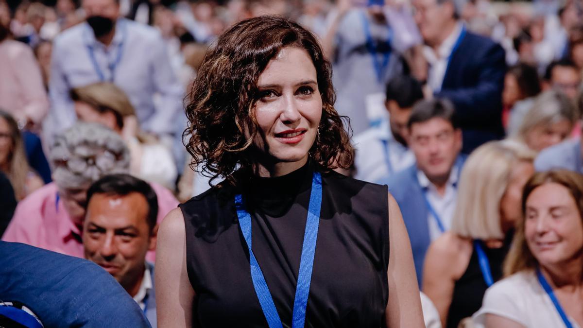 La presidenta de la Comunidad de Madrid, Isabel Díaz Ayuso, en el XVII Congreso del Partido Popular de Madrid