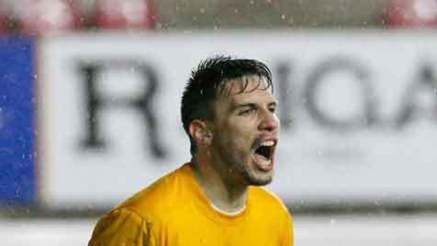 Juanjo, durante un partido.