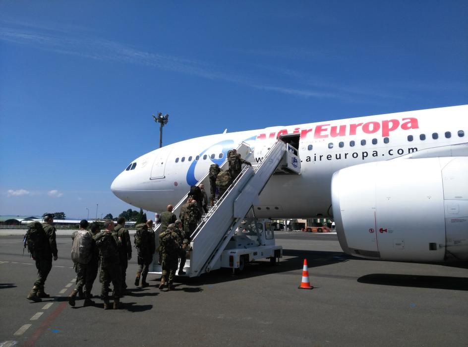 Salida de militares hacia Polonia desde Galicia