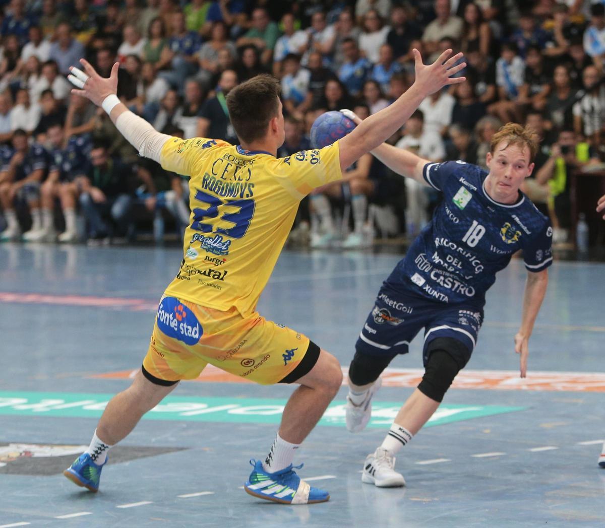 El jugador húngaro en el encuentro ante el Villa de Aranda.