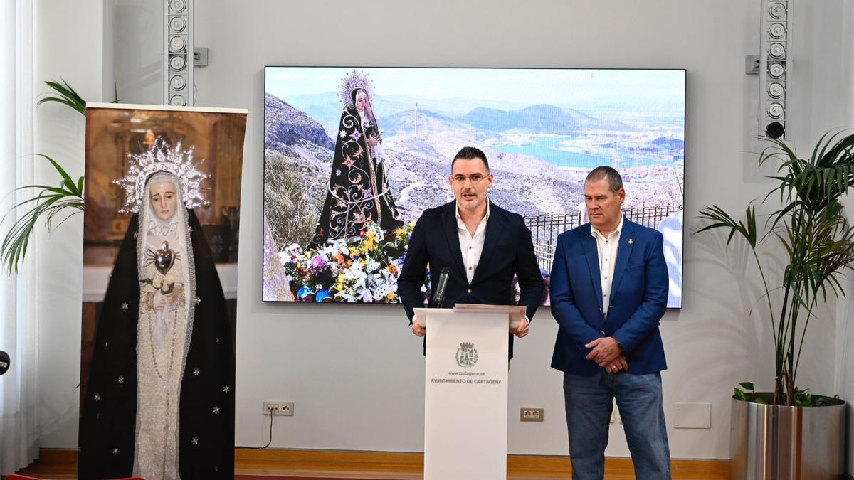 Presentación de los actos con motivo de la Romería de la Santísima Virgen de la Soledad del Calvario, este jueves.