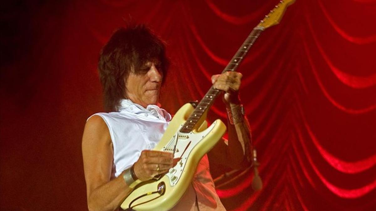 Jeff Beck, en un concierto en el Palau de la Música del 2009.