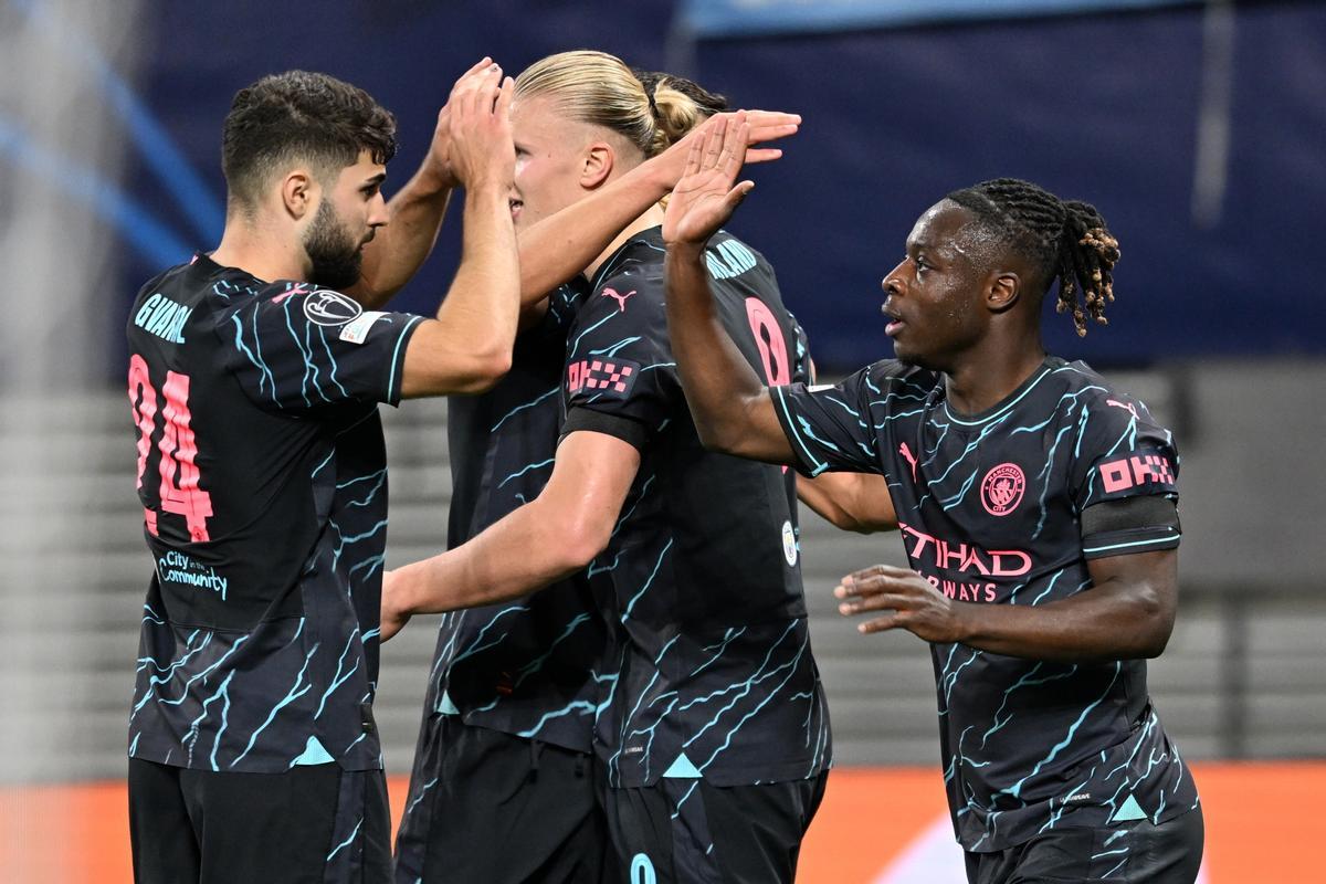 Resumen, goles y highlights del  Leipzig 1 - 3 Manchester City de la Jornada 2 de la Fase de Grupos de la Champions League