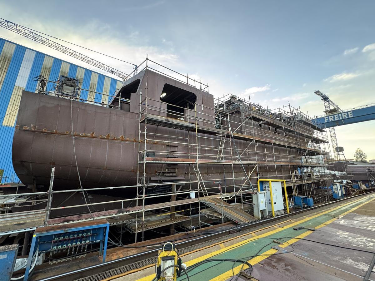 Construcción en Freire del oceanográfico para la Kaust de Arabia Saudí.