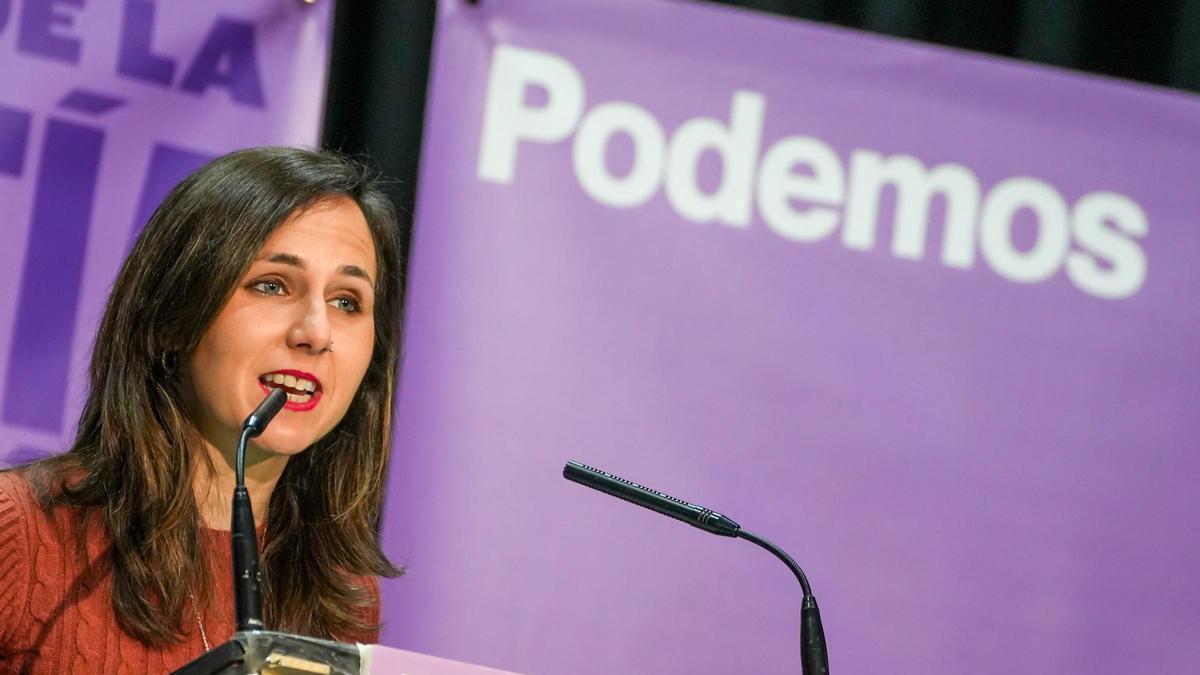 La secretaria general de Podemos, Ione Belarra.