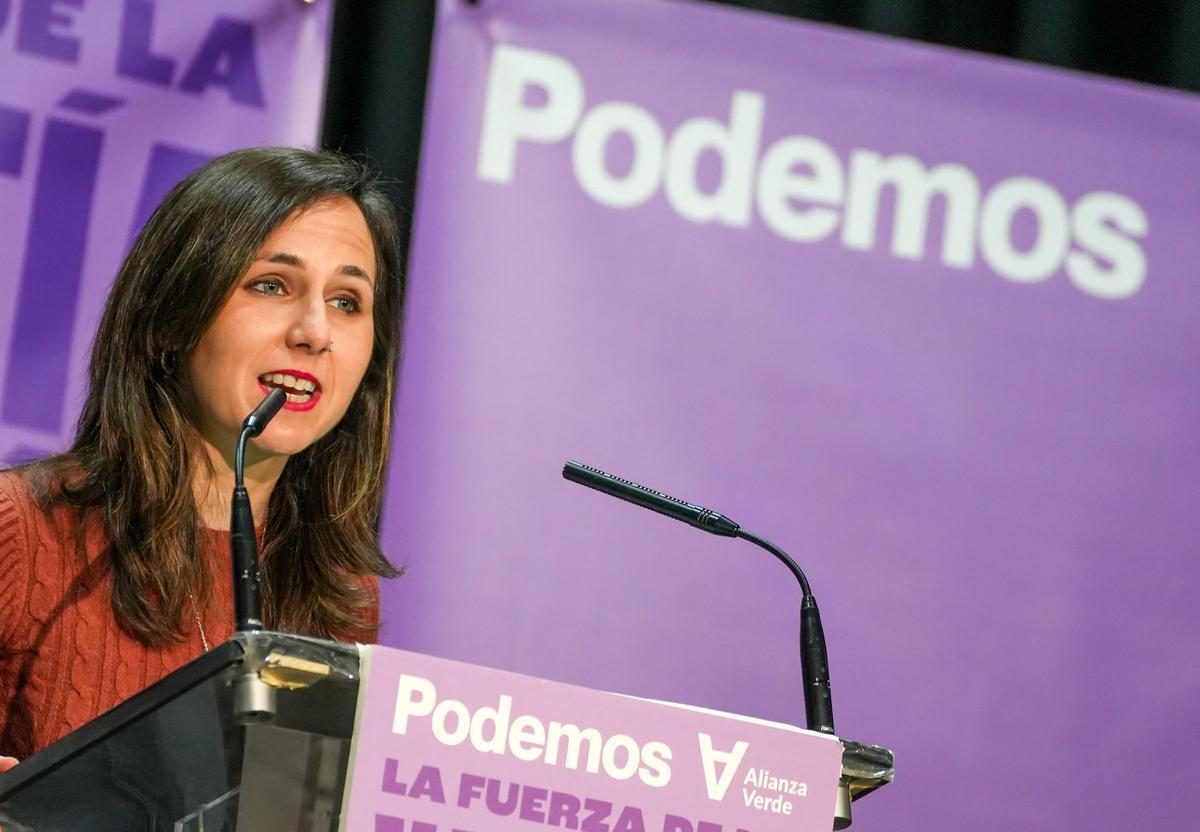 La secretaria general de Podemos, Ione Belarra.