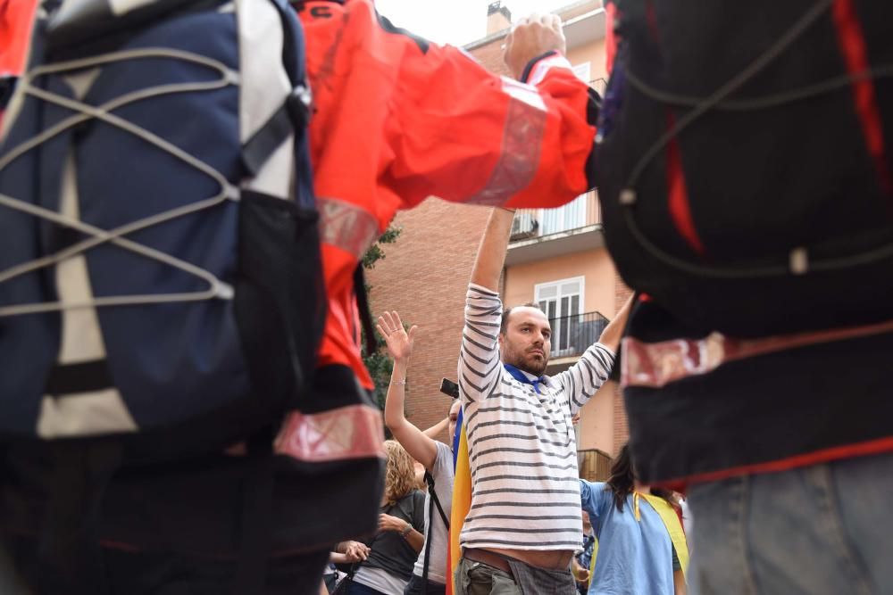 Multitudinària manifestació contra la violència a Manresa