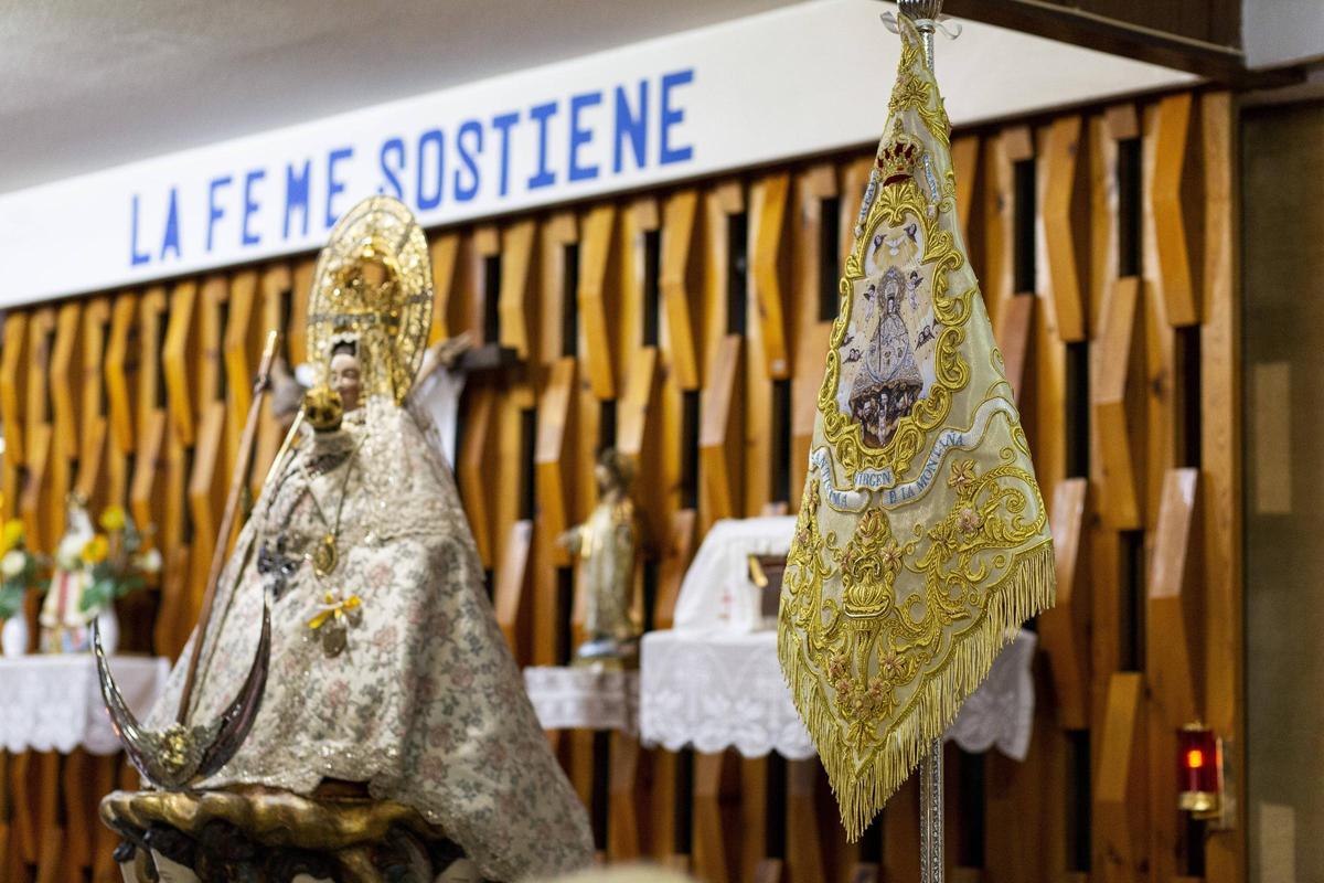 La Virgen de la Montaña en la Residencia Cervantes de Cáceres