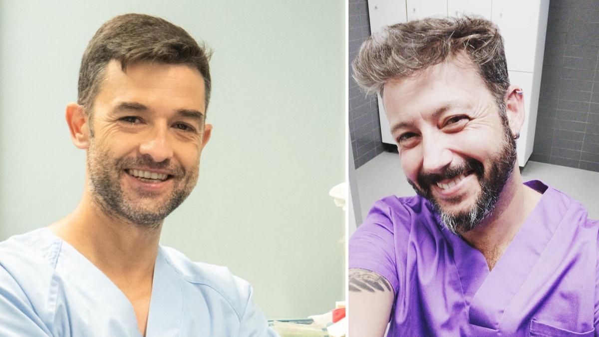 Pablo Sánchez (i) e Isidro Manrique, los dos 'influencers' de la enfermería castellonense