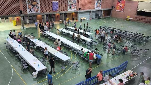 El ayuntamiento acogió a las personas desplazadas en las instalaciones municipales.