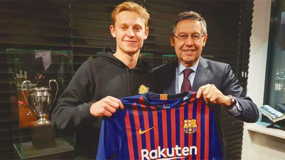 Bartomeu habló con De Jong tras eliminar al Real Madrid