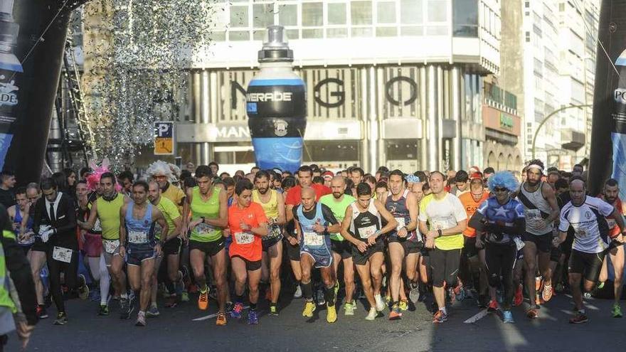 Salida de la San Silvestre Coruña del año pasado.