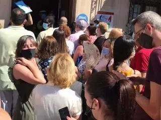 Atasco en la principal OMAC de Elche