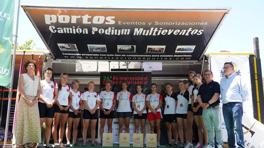 El K4 español de Eva Barrios gana el Trofeo Castilla y León