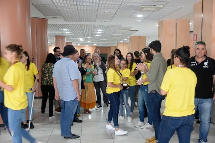 Las Palmas de Gran Canaria. Visita del Rocasa Gran Canaria a la redacción de LAPROVINCIA/DLP  | 29/05/2019 | Fotógrafo: José Carlos Guerra