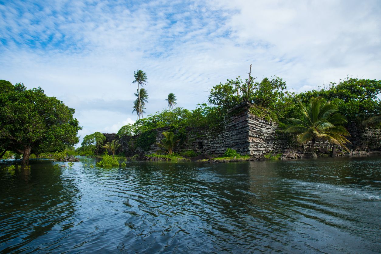 Una parte de las ruinas de Nan Madol