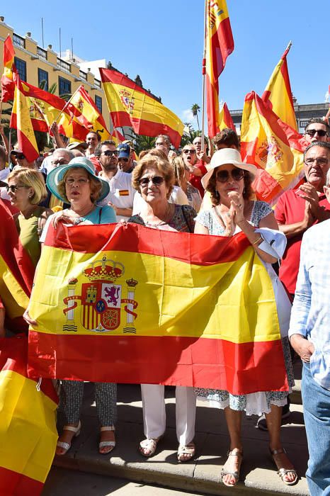 Concentración por la unidad de España, en la ...