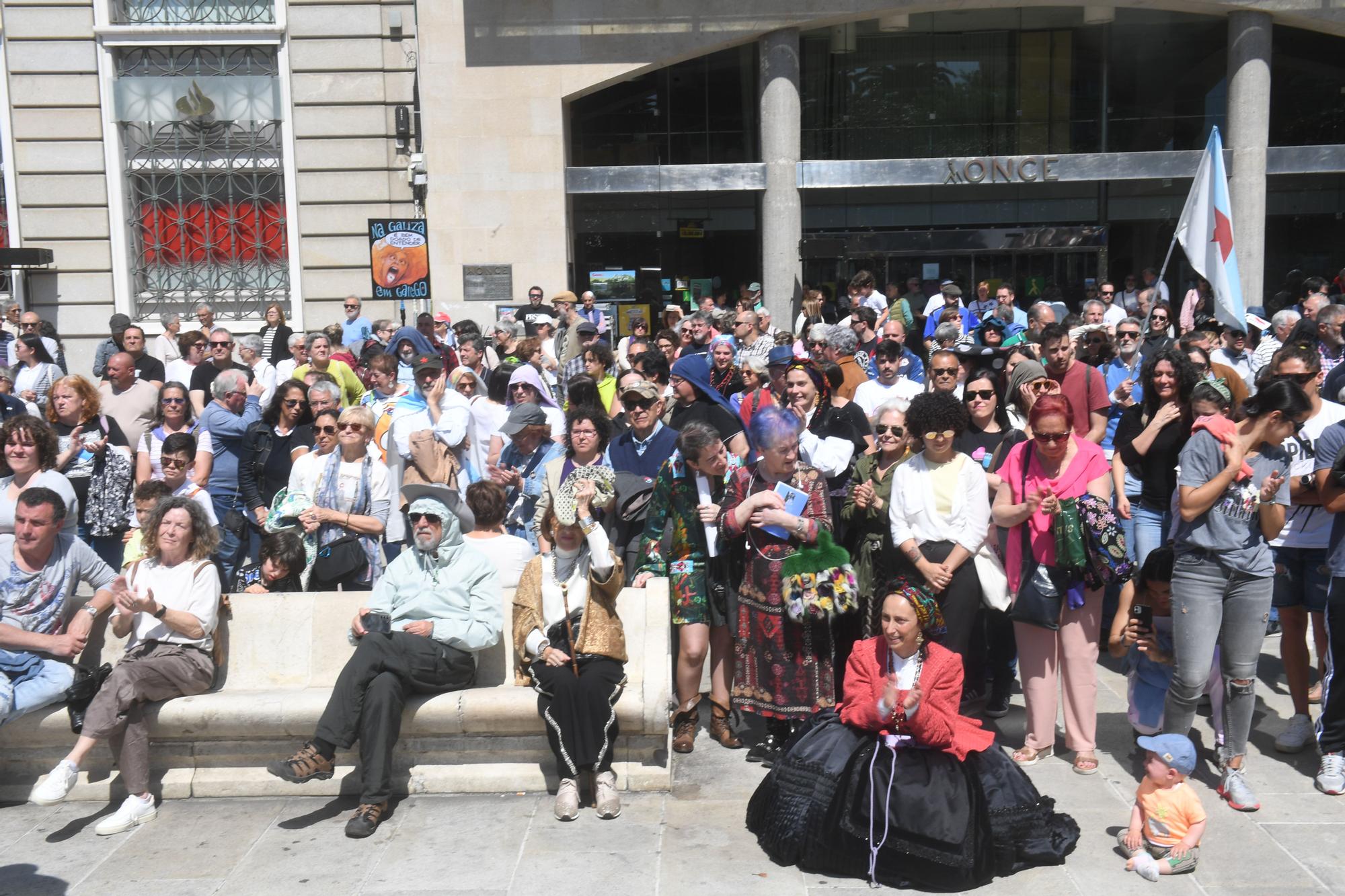 Manifestación de Queremos Galego no Obelisco