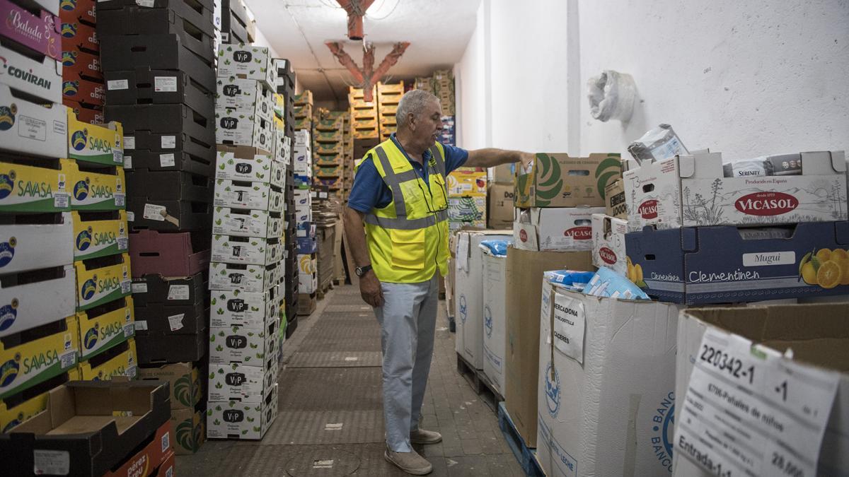 El responsable del Banco de Alimentos de Cáceres.