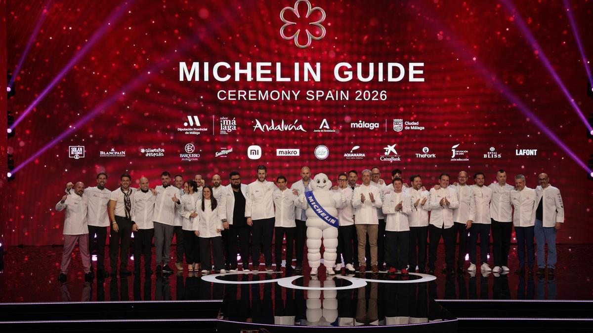 Un momento de la gala de presentación la Guía Michelin 2026.