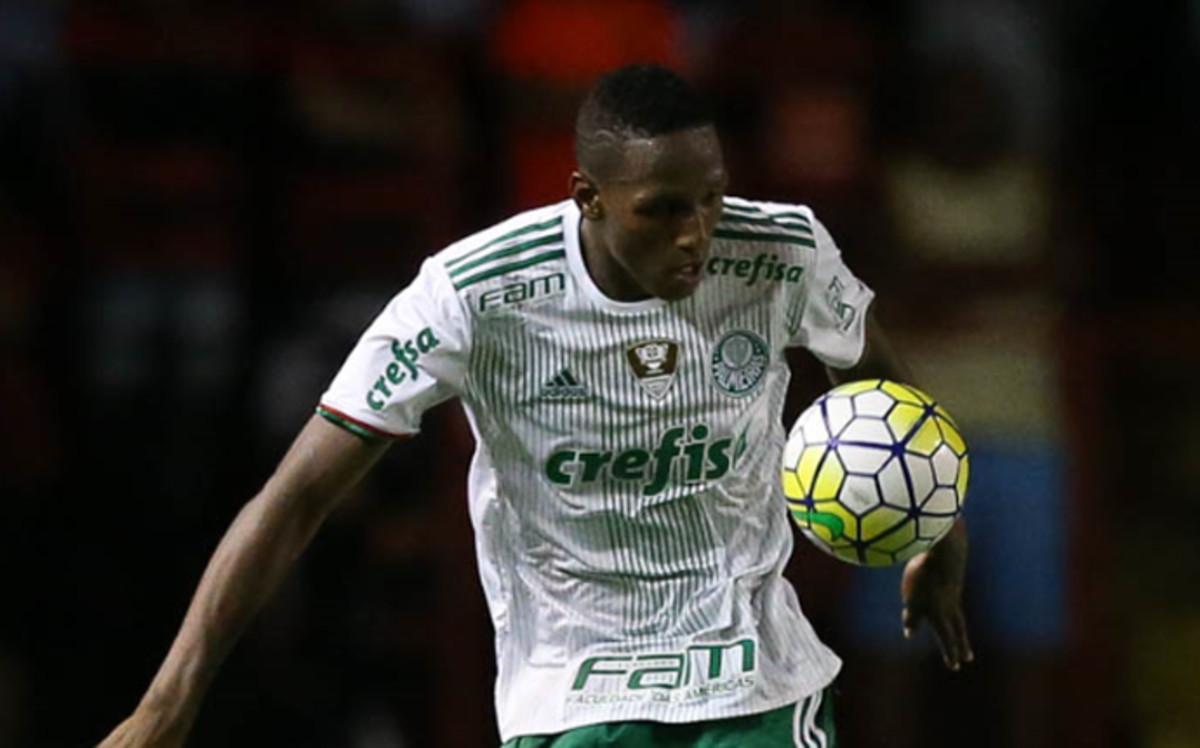 El central colombiano está triunfando en el Palmeiras