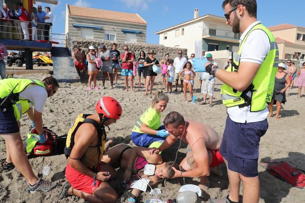 Simulacro de rescate en Cabo de Palos