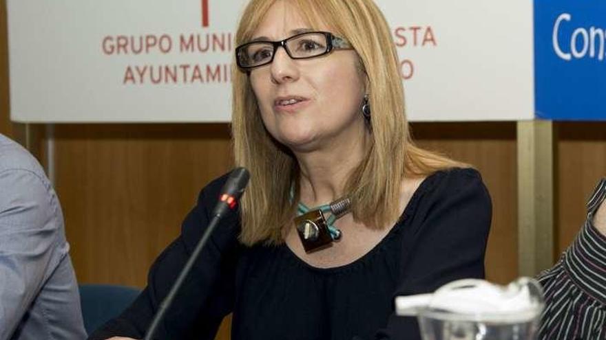 Marisa Ponga, en un acto del PSOE.