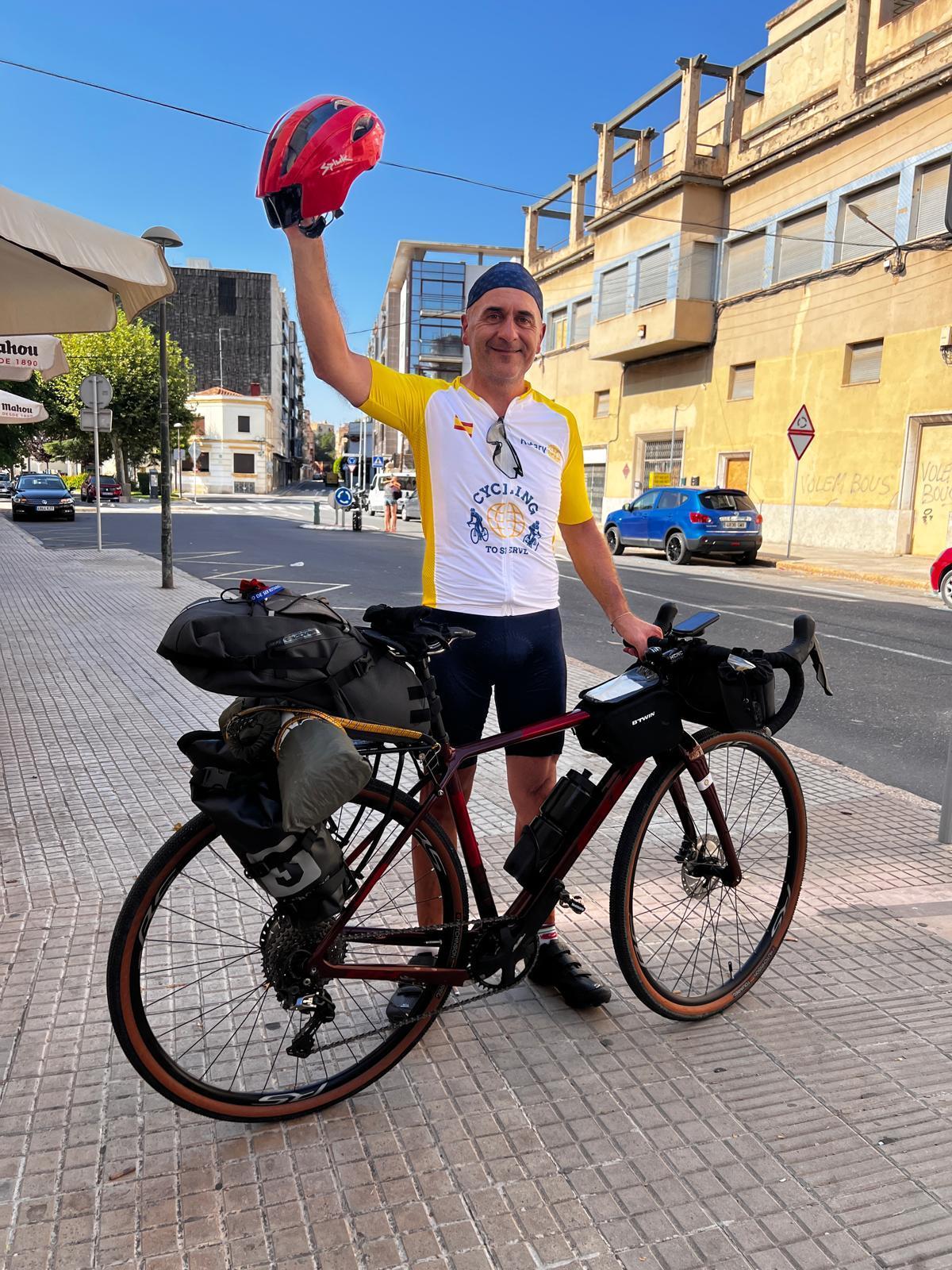 José Manuel a su llegada a Tortosa.
