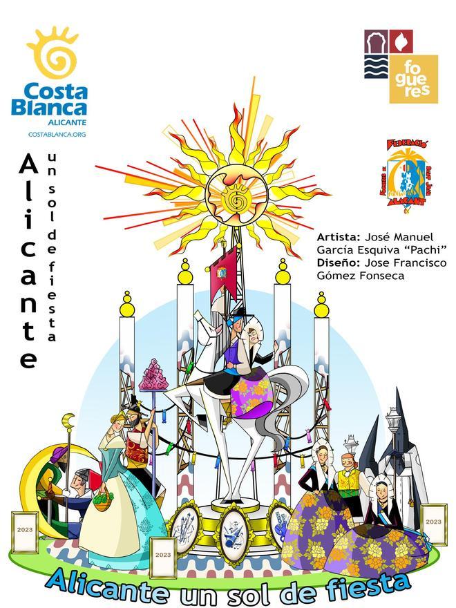 El cartel promocional de las Hogueras en Córdoba.