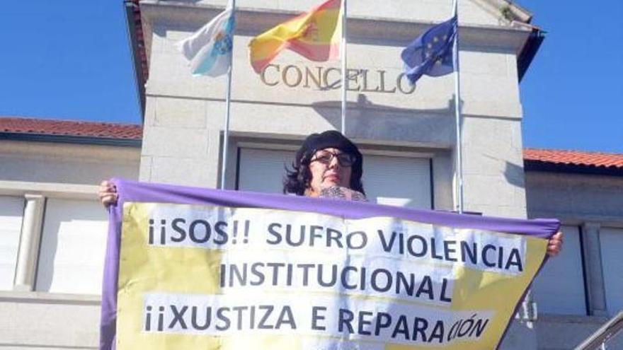 Una vecina de Portas, harta de que los residuos fecales inunden su vivienda